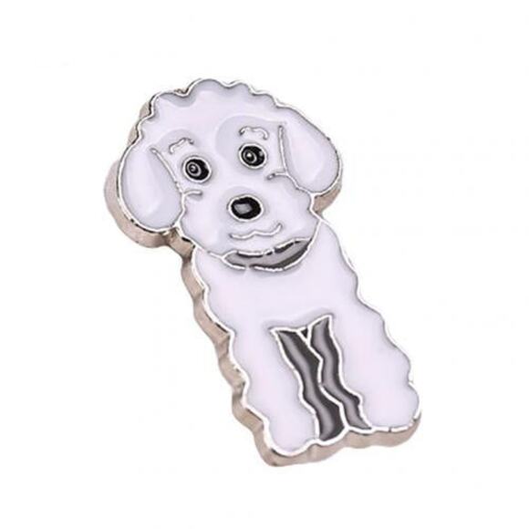 Bichon Frise Dog Enamel Pins 014 - Picture 1 of 3